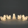 Konstsmide, guirlandes lumineuses de Noël Ecureuils Lumineux 12 Cm En Acrylique, 40 Diodes Blanc Chaud
