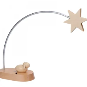 Schalling, crèche moderne Etoile De Noël Electrique A Led Sur Socle, 21 Cm