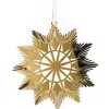Pluto Produkter, déco de Noël Scandinave Etoile Design En Metal Dore A Accrocher
