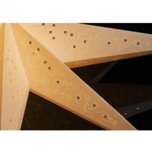 Konstsmide, guirlandes lumineuses de Noël Etoile Lumineuse En Papier A Suspendre, 7 Branches, Blanche, 60 Cm