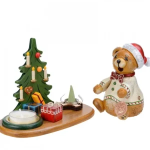 Hubrig, figurines pour enfant Figurine Porte Encens Ourson Et Bougeoir