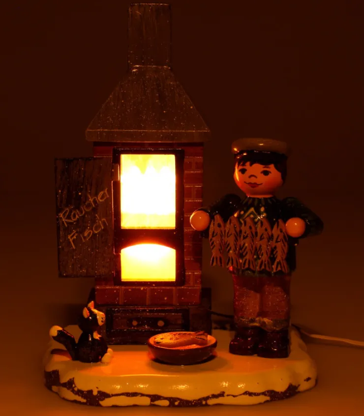 fumoir_a_poisson__electrique__village_de_nol_miniature_1.webp Hubrig, figurines pour enfant Fumoir A Poisson - Electrique - Village De Noël Miniature