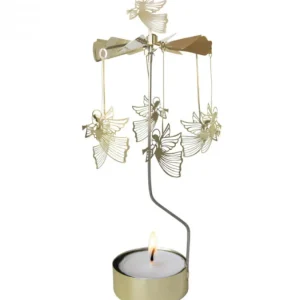 Pluto Produkter, déco de Noël Scandinave Grand Carrousel De Noël Anges Dores Volants, 28 Cm