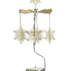 Pluto Produkter, déco de Noël Scandinave Grand Carrousel De Noël Flocons De Neige Dores, 28 Cm