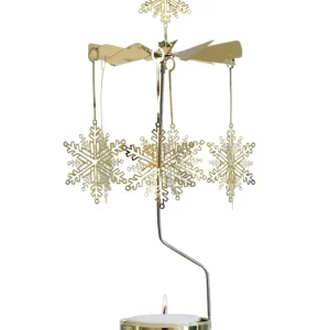 Pluto Produkter, déco de Noël Scandinave Grand Carrousel De Noël Flocons De Neige Dores, 28 Cm