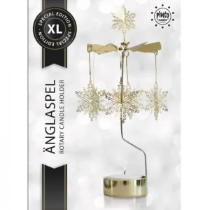 Pluto Produkter, déco de Noël Scandinave Grand Carrousel De Noël Flocons De Neige Dores, 28 Cm