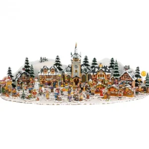 Hubrig, figurines pour enfant Grand Plateau Décor Winterkinder 48 X 31 Cm