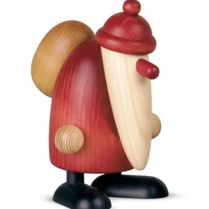Köhler, Père Noël en bois Grand Père Noël Avec Hotte, 19 Cm
