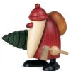 Köhler, Père Noël en bois Grand Père Noël Et Sapin, 19 Cm