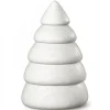 Köhler, Père Noël en bois Grand Sapin Design Blanc, 14 Cm