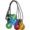 Konstsmide, guirlandes lumineuses de Noël Guirlande Lumineuse De Terrasse 10 M Extensible, 10 Ampoules Multicolores