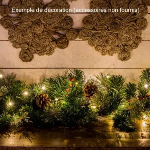 Konstsmide, guirlandes lumineuses de Noël Guirlande Lumineuse Led Effet Gouttes, 100 Diodes Ambrees, Fil Noir