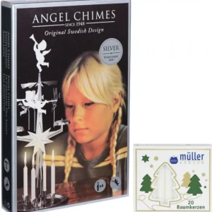 Angel Chimes, carillon des anges Kit Carillon Des Anges Argente + Bougies