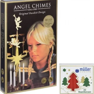 Angel Chimes, carillon des anges Kit Carillon Des Anges Dore + Bougies
