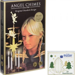 Angel Chimes, carillon des anges Kit Carillon Des Anges Dore + Bougies