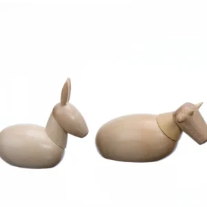 Schalling, crèche moderne L'Ane Et Le Boeuf, Animaux De La Crèche De Noël, 6 Cm