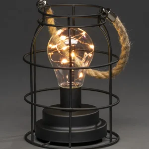 Konstsmide, guirlandes lumineuses de Noël Lanterne Lumineuse A Led En Metal, Ronde, 18 Cm