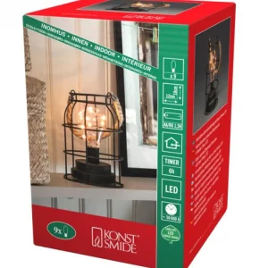 Konstsmide, guirlandes lumineuses de Noël Lanterne Lumineuse A Led En Metal, Ronde, 18 Cm