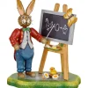 Hubrig, figurines pour enfant Lapin De Paques En Bois Professeur De Maths
