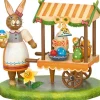 Hubrig, figurines pour enfant Lapin De Paques En Bois Vendeuse D'Oeufs