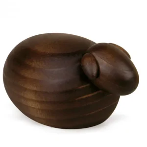 Köhler, Père Noël en bois Mouton Noir, Animaux Décoration Crèche De Noël