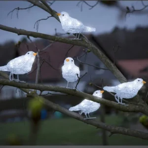 Konstsmide, guirlandes lumineuses de Noël 5 Oiseaux Lumineux A Led