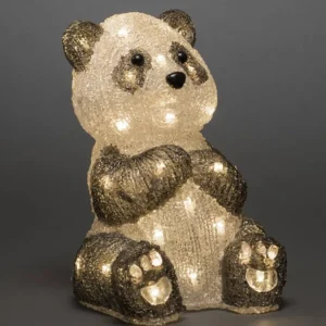 Konstsmide, guirlandes lumineuses de Noël Panda Lumineux Led 27 Cm En Acrylique, 40 Diodes Blanc Chaud