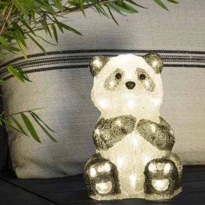 Konstsmide, guirlandes lumineuses de Noël Panda Lumineux Led 27 Cm En Acrylique, 40 Diodes Blanc Chaud