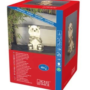 Konstsmide, guirlandes lumineuses de Noël Panda Lumineux Led 27 Cm En Acrylique, 40 Diodes Blanc Chaud