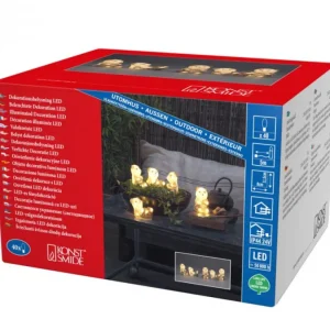 Konstsmide, guirlandes lumineuses de Noël Pandas Lumineux En Acrylique Led, Lot De 5, 11,5 Cm