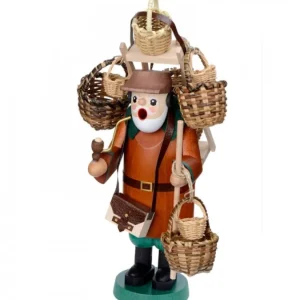 Richard Glasser, Pyramides de Noël allemandes Personnage Brule-Encens Vendeur De Paniers