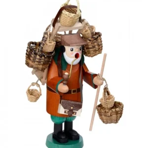 Richard Glasser, Pyramides de Noël allemandes Personnage Brule-Encens Vendeur De Paniers