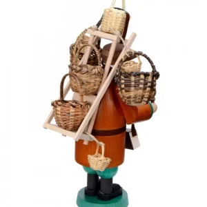 Richard Glasser, Pyramides de Noël allemandes Personnage Brule-Encens Vendeur De Paniers