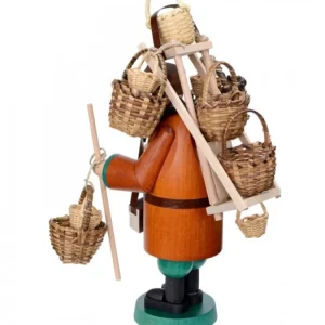Richard Glasser, Pyramides de Noël allemandes Personnage Brule-Encens Vendeur De Paniers