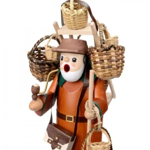 Richard Glasser, Pyramides de Noël allemandes Personnage Brule-Encens Vendeur De Paniers