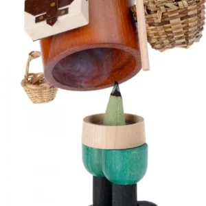 Richard Glasser, Pyramides de Noël allemandes Personnage Brule-Encens Vendeur De Paniers