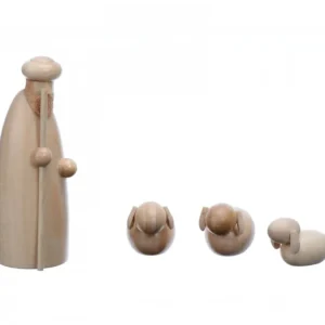 Schalling, crèche moderne Personnage De Crèche, Berger Et Moutons, 6 Cm