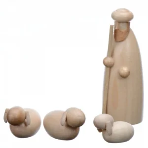 Schalling, crèche moderne Personnage De Crèche, Berger Et Moutons, 6 Cm
