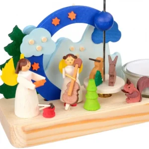 Graupner, décoration de sapin de Noël, Déco Noël enfant Petit Carrousel En Bois Anges Musiciens