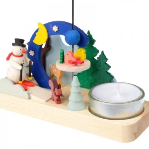 Graupner, décoration de sapin de Noël, Déco Noël enfant Petit Carrousel En Bois Bonhomme De Neige