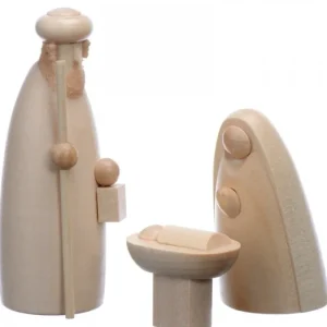 Schalling, crèche moderne Petit Jesus, Joseph, Marie Pour Crèche De Noël, 6 Cm
