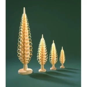Richard Glasser, Pyramides de Noël allemandes Petit Sapin Noël Bois Sculpte, 8 Cm
