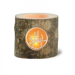 Waldfabrik, photophore en bois et étoile sapin de Noël Photophore En Bois, Motif Bougies De Noël