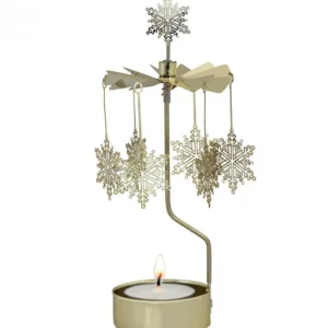 Pluto Produkter, déco de Noël Scandinave Photophore Noël Flocons Dores