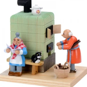 Richard Glasser, Pyramides de Noël allemandes Poele Brule-Encens Grand-Père Et Grand-Mere