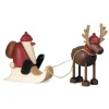 Köhler, Père Noël en bois Père Noël En Bois Sur Luge Et Renne
