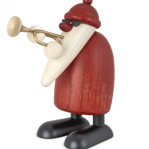Köhler, Père Noël en bois Père Noël En Bois Trompettiste