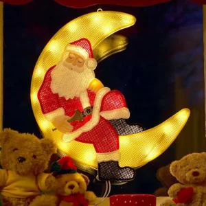 Konstsmide, guirlandes lumineuses de Noël Père Noël Lumineux Sur La Lune