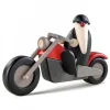 Köhler, Père Noël en bois Père Noël Moderne A Moto Au Look Rocker