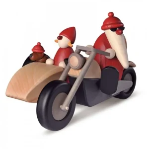 Köhler, Père Noël en bois Père Noël Rouge En Side-Car